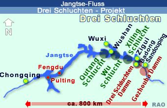 Jangtsekiang: Staudamm, Ökosystem & Verlauf .